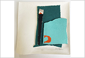 Peinture collages par Marie-Claude Bohnenblust Lenglart Peintre Plasticien