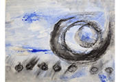 Peinture petit format par Marie-Claude Bohnenblust Lenglart Peintre Plasticien